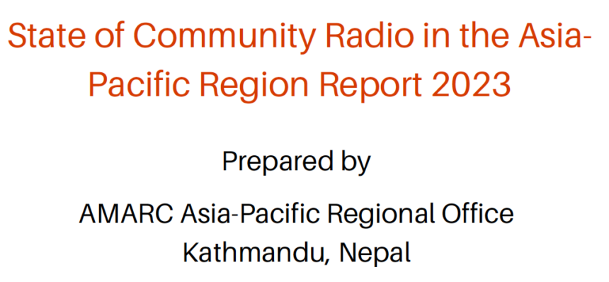 State of Community Radio in the Asia-Pacific Region Report 2023